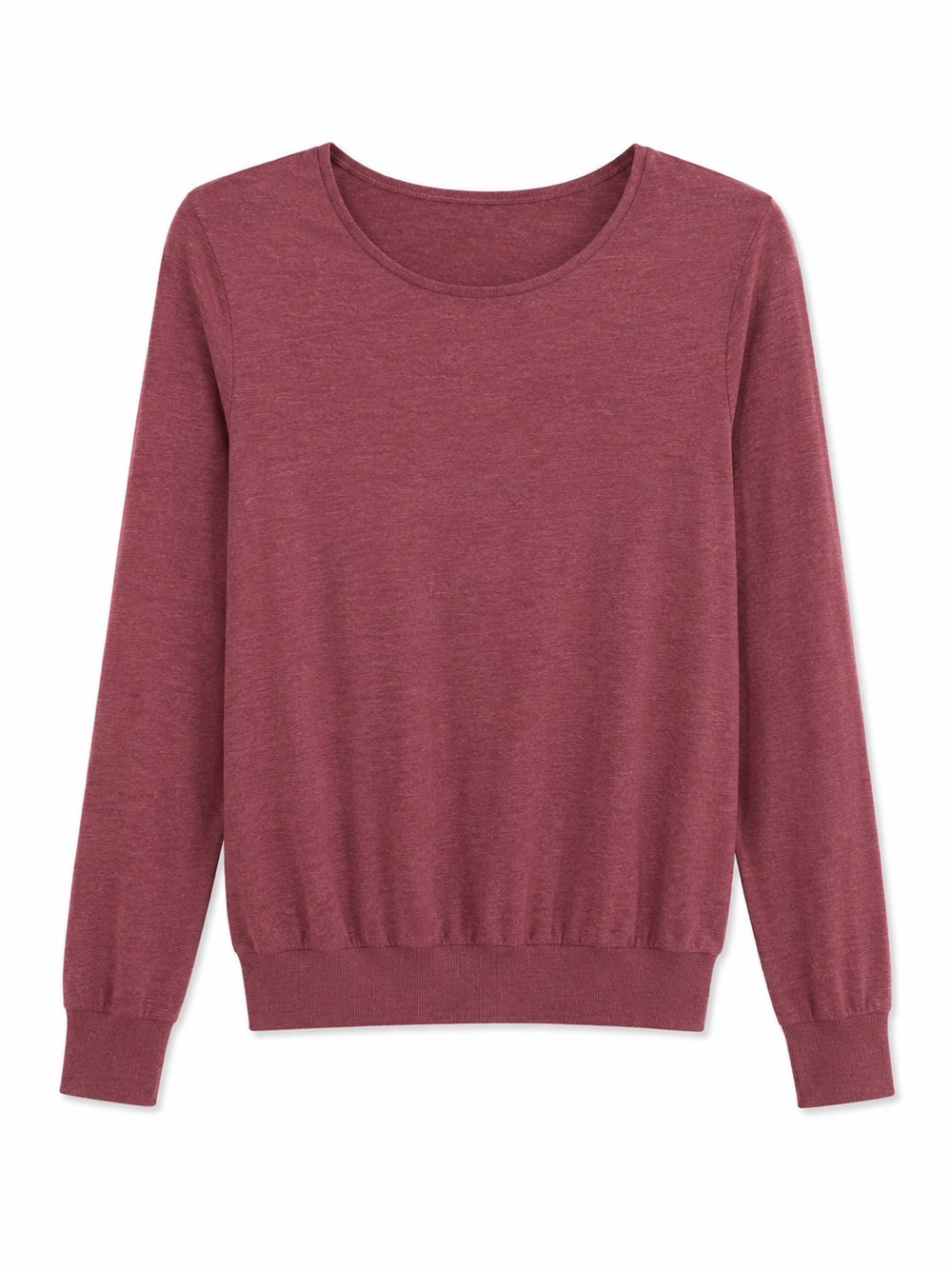 Classic Scoop Neck Sweater - Dusty Rose